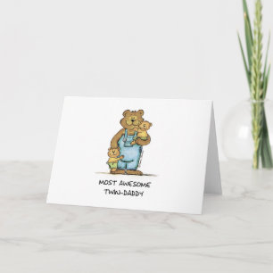 Awesome Twin Daddy Card