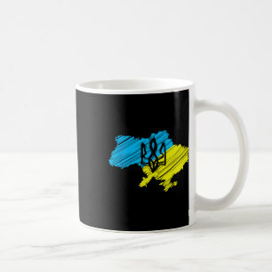 Awesome Ukrainian Map - Ukrainian Flag Coffee Mug