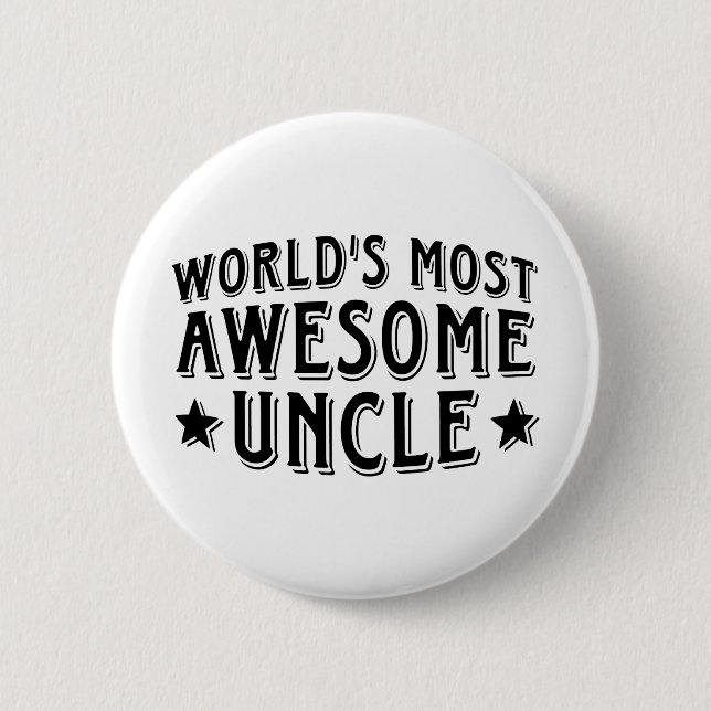 Awesome Uncle 2 Inch Round Button (Front)