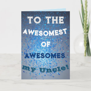 Awesome Uncle Holiday Card