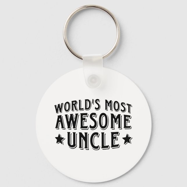 Awesome Uncle Keychain (Front)