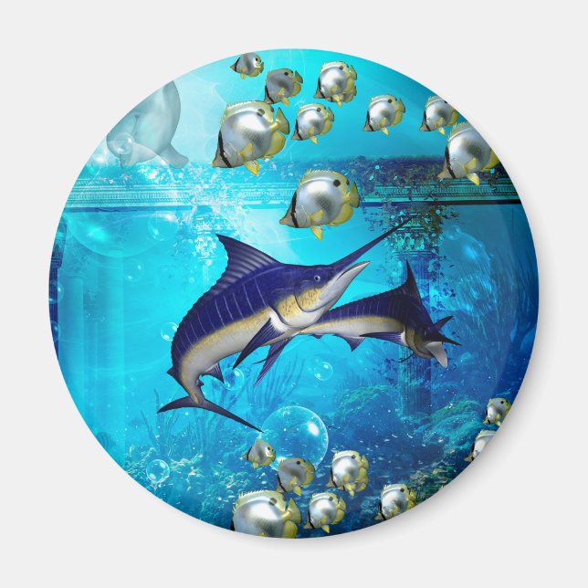 Awesome underwater world magnet (Front)