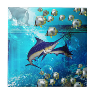 Awesome underwater world tile