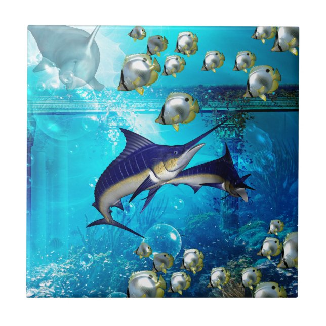 Awesome underwater world tile (Front)