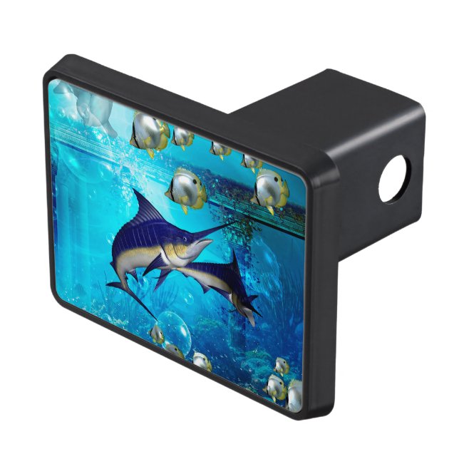 Awesome underwater world trailer hitch cover (Top Right)