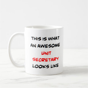 awesome unit secretary coffee mug