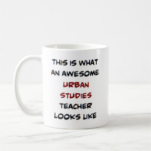 awesome urban studies teacher coffee mug