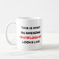 awesome ventriloquist coffee mug