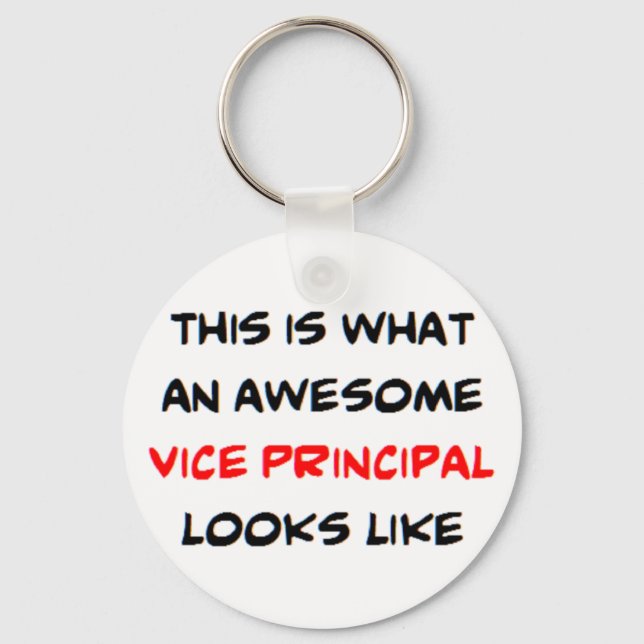 awesome vice principal keychain (Front)