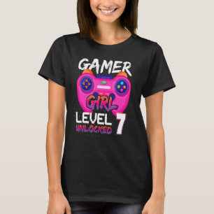 Awesome Video Games Controller Level 7 Unlocked Ga T-Shirt