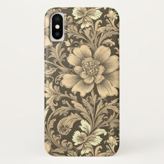 Awesome Vintage Sepia Floral Pattern  Case-Mate iPhone Case