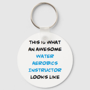 awesome water aerobics instructor coffee mug keych keychain