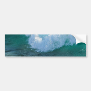 Awesome Wave sea shore nautical ocean nature Bumper Sticker