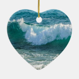 Awesome Wave sea shore nautical ocean nature Ceramic Ornament