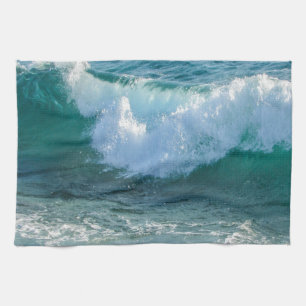 Awesome Wave sea shore nautical ocean nature Kitchen Towel