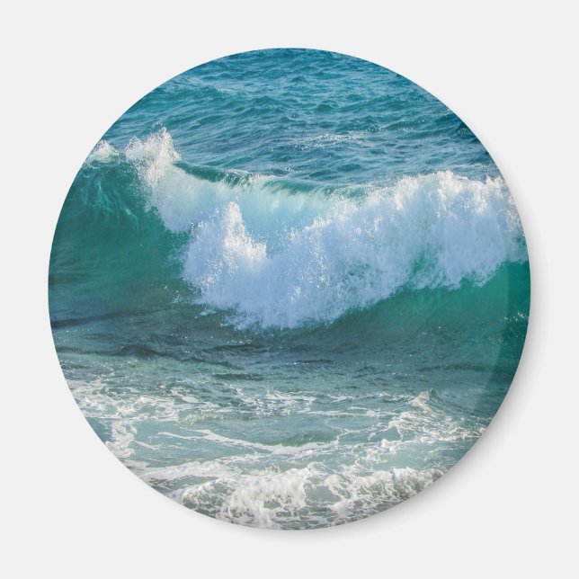 Awesome Wave sea shore nautical ocean nature Magnet (Front)