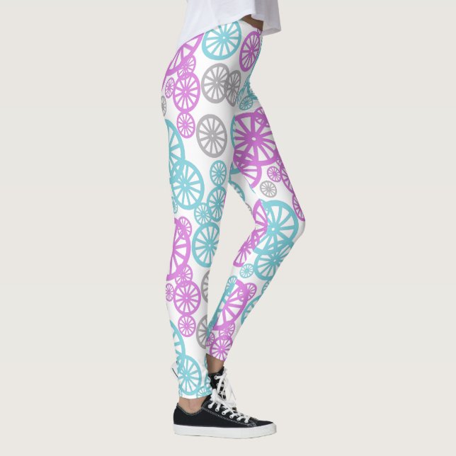Awesome Wheel Circle Pattern Pastel Colour Legging (Right)