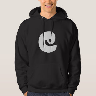 Awesome white japanese text front and back men hoodie