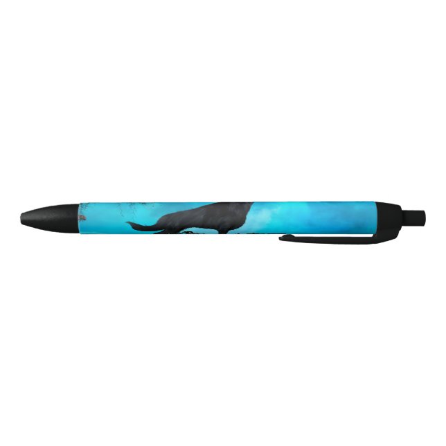 Awesome wolf black ink pen (Bottom)