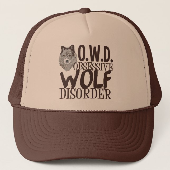 Awesome Wolf Trucker Hat (Front)