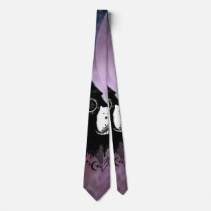 Awesome wolves tie