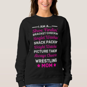 Awesome Women Wrestling Mom Mothers Day Wrestler Sweatshirt