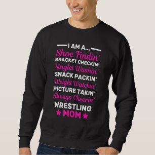 Awesome Women Wrestling Mom Mothers Day Wrestler Sweatshirt