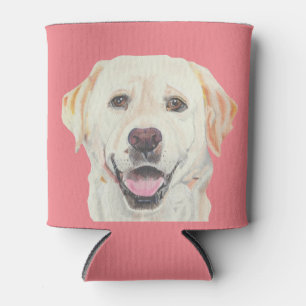 Awesome Yellow Lab Can Cooler