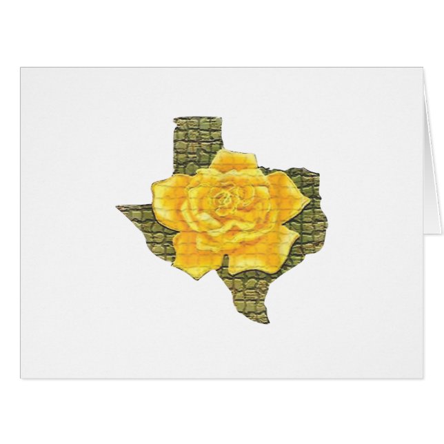 Awesome Yellow Rose Of Texas Pattern Flower  (Front Horizontal)