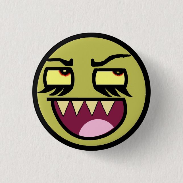 Awesome Zombie 1 Inch Round Button (Front)