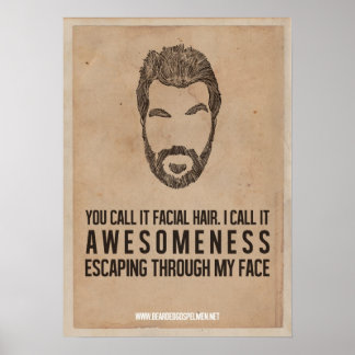 Awesomeness From the Face Poster