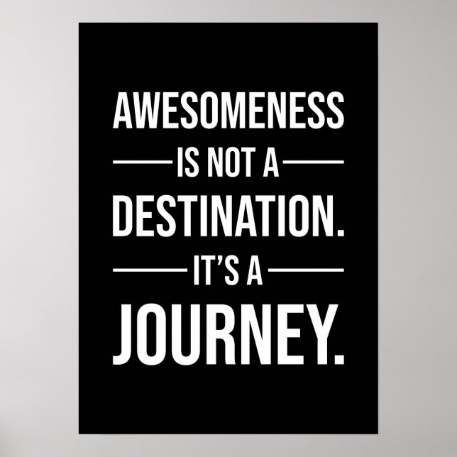 Awesomeness - Funny Gym, Hustle, Success Poster (Front)