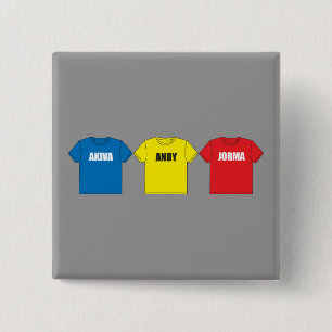 Awesometown 2 Inch Square Button
