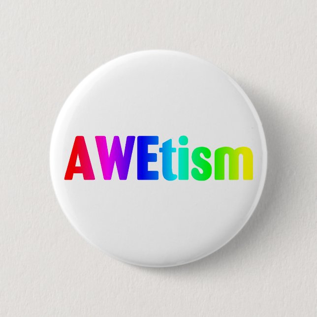 AWEtism 2 Inch Round Button (Front)