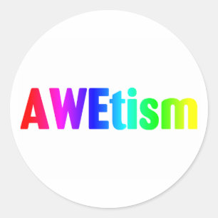 AWEtism Classic Round Sticker