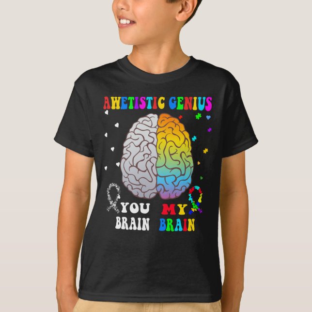 awetistic genius T-Shirt (Front)