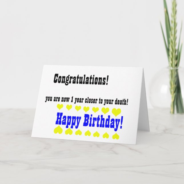 Awful drôle Bonne carte d'anniversaire (Devant)