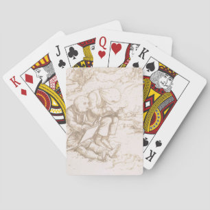 Awful Protection Against Midges, 1853 (pen & brown Playing Cards