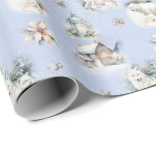 awinter Forest Watercolor Wrapping Paper