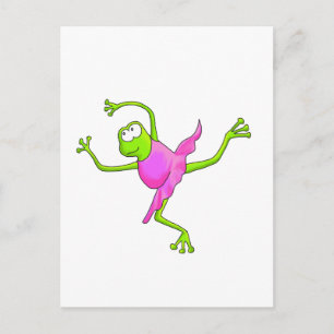 Awkward Ballet Frog Postcard