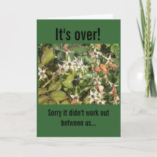 Awkward Break Up Card