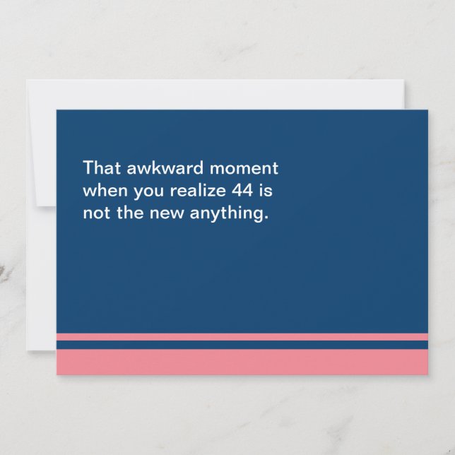 Awkward Moment Birthday Card - Any Year 40s (Front)