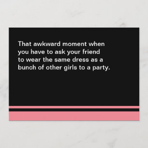 Awkward Moment Will You Be My Maid of Honour Card