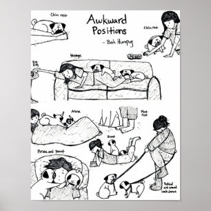 Awkward Positions With Pugs Poster