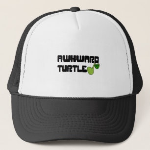 Awkward turtle trucker hat