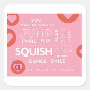 AWN Valentine Square Sticker