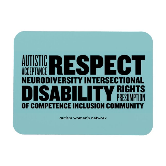 AWN word cloud flexi-magnet Magnet (Horizontal)