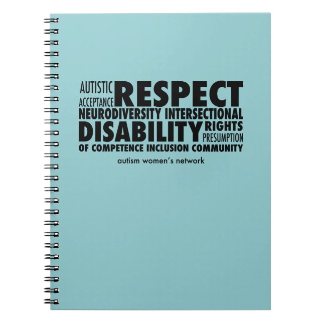 AWN Word Cloud Notebook (Front)