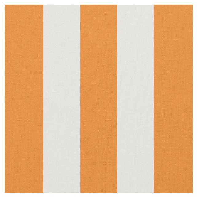 Awning Stripes Orange Fabric (Close Up)