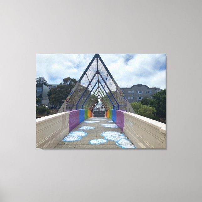 aWorld2Celebrate: Dolores Rainbow Canvas Print (Front)